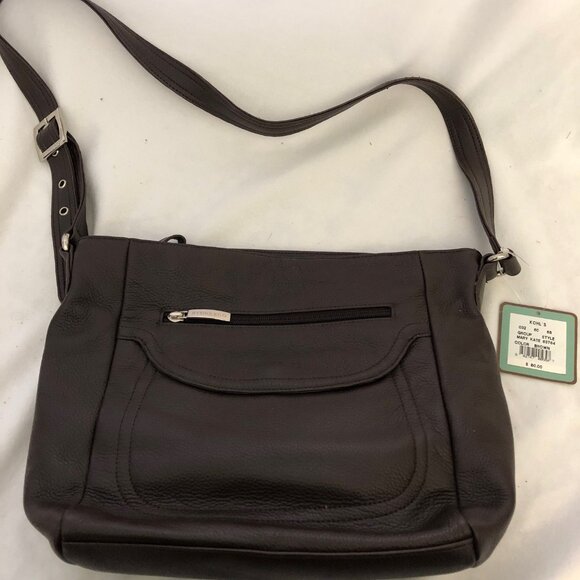 Stone & Co Brown Pebble Leather Shoulder Bag - NEW - Picture 1 of 7